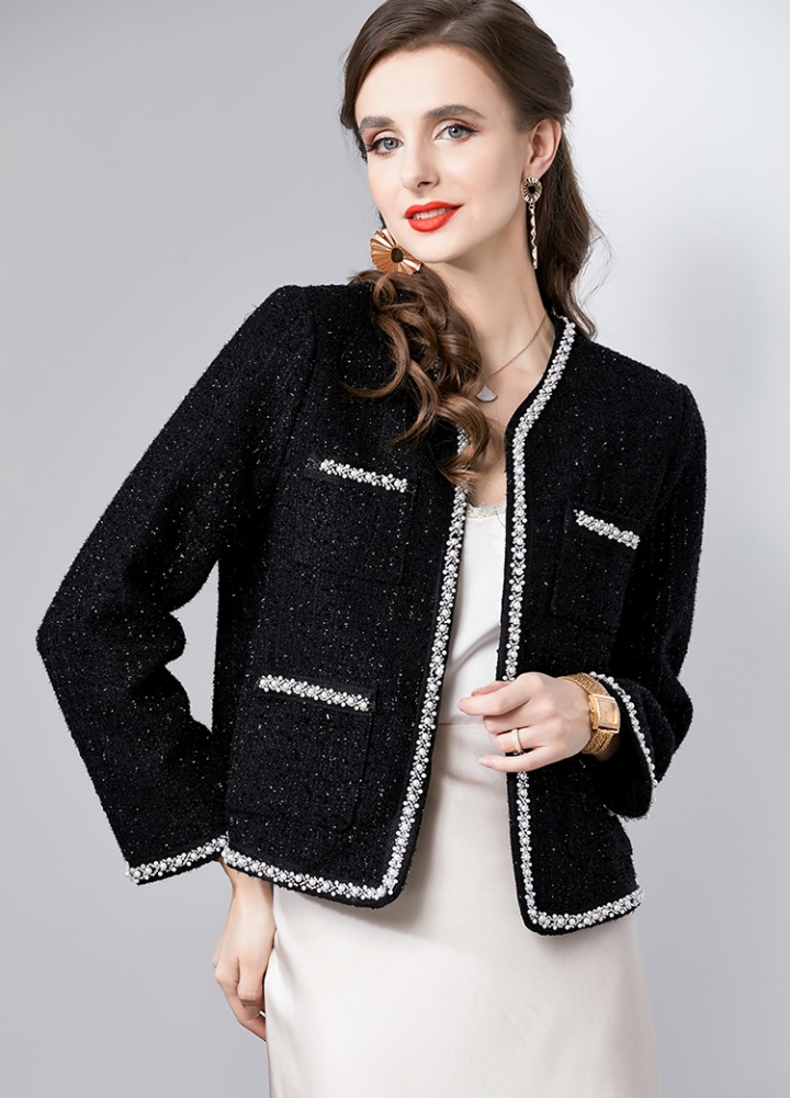 Fashion and elegant cashmere autumn and winter jacket