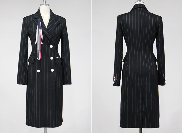 Stripe slim coat autumn and winter business suit