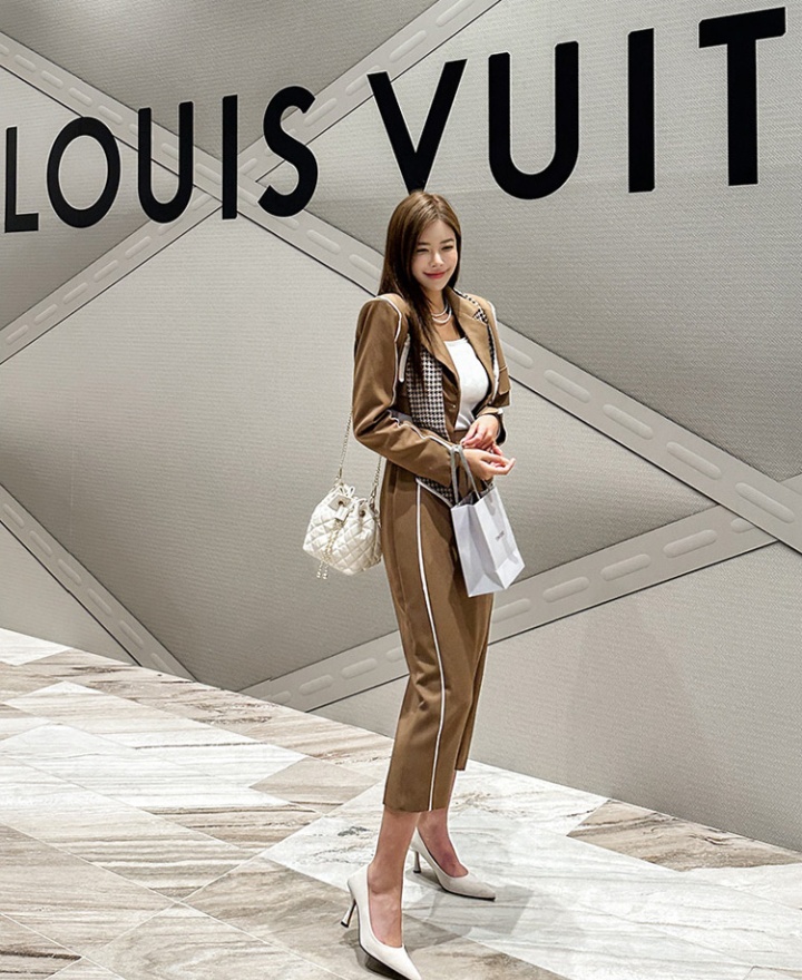 Slim coat Korean style business suit 2pcs set for women