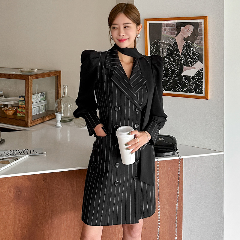 Profession autumn dress fashion double-breasted business suit