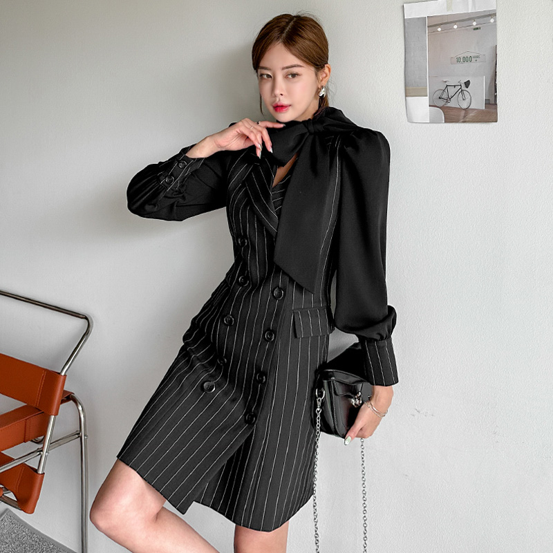 Profession autumn dress fashion double-breasted business suit