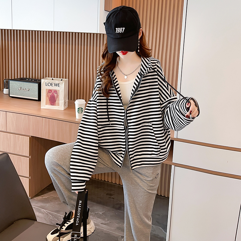 Long sleeve Korean style tops complex winter hoodie for women