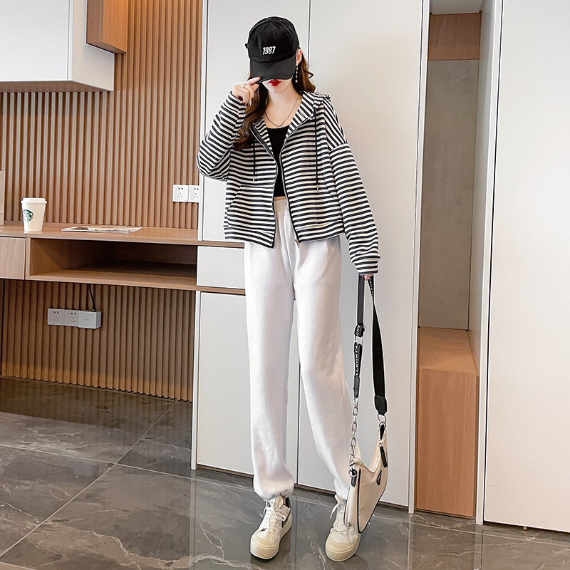 Long sleeve Korean style tops complex winter hoodie for women