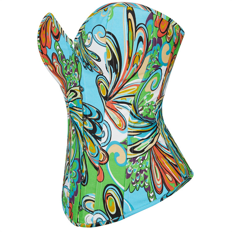 Body sculpting painted corset court style tops