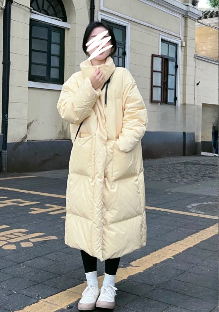 Long loose cotton coat Western style coat for women