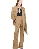 European style casual pants business suit 2pcs set