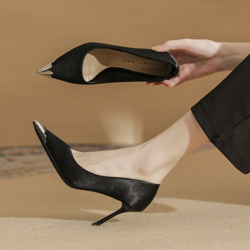Pointed shoes temperament high-heeled shoes for women