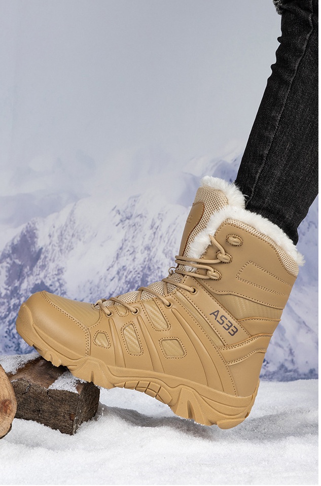 High-heeled cotton boots thick outdoor sports work clothing for men