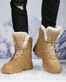 High-heeled cotton boots thick outdoor sports work clothing for men