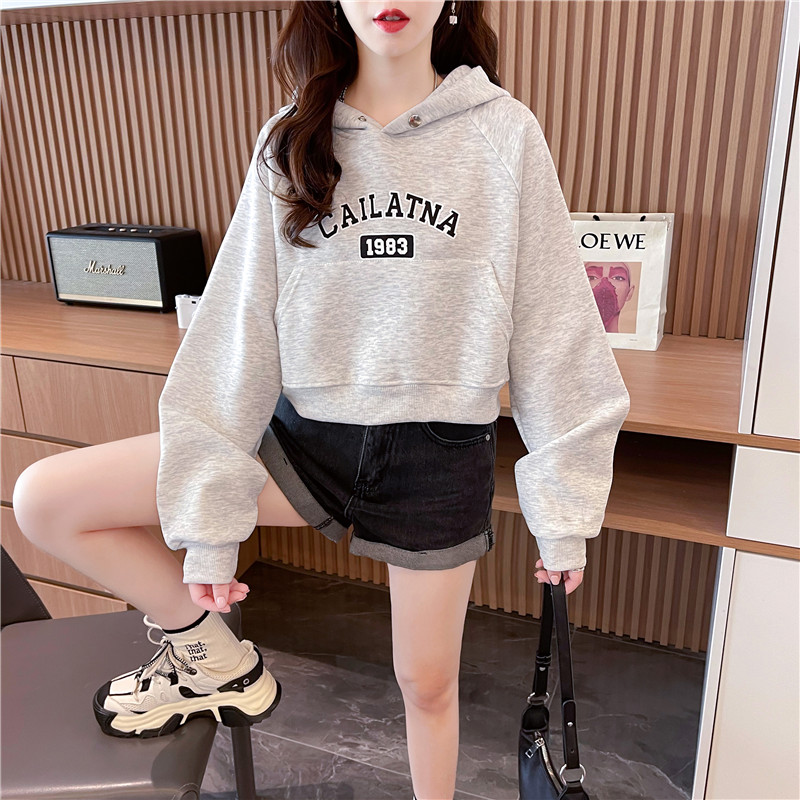 Loose Korean style hoodie for women