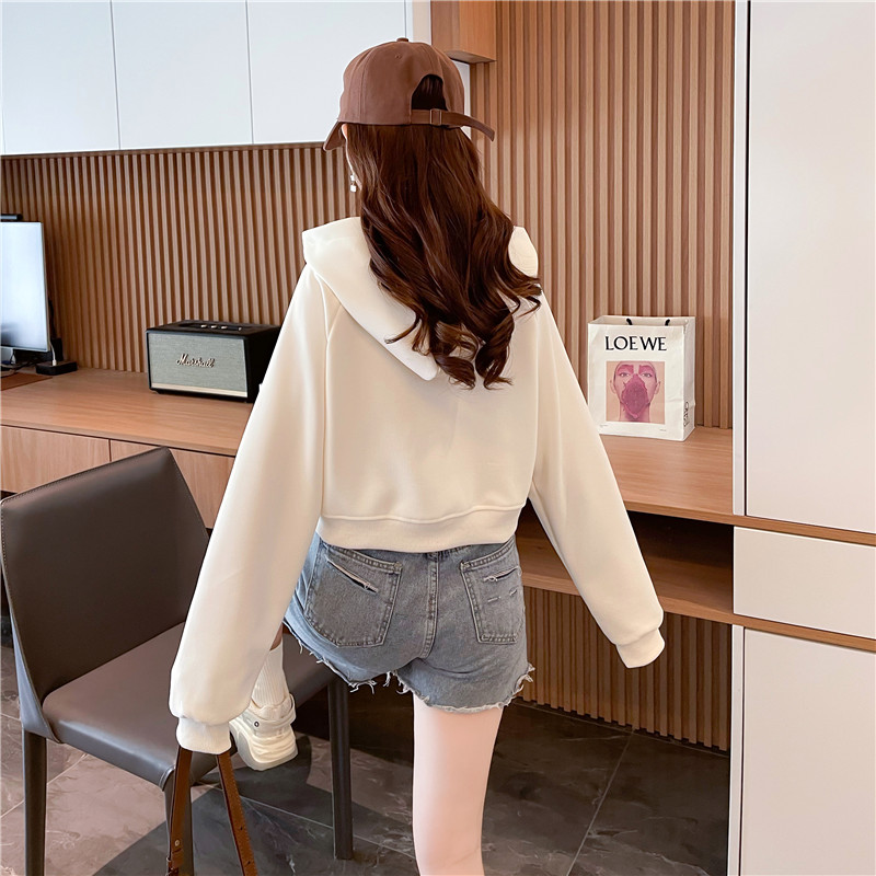 Loose Korean style hoodie for women