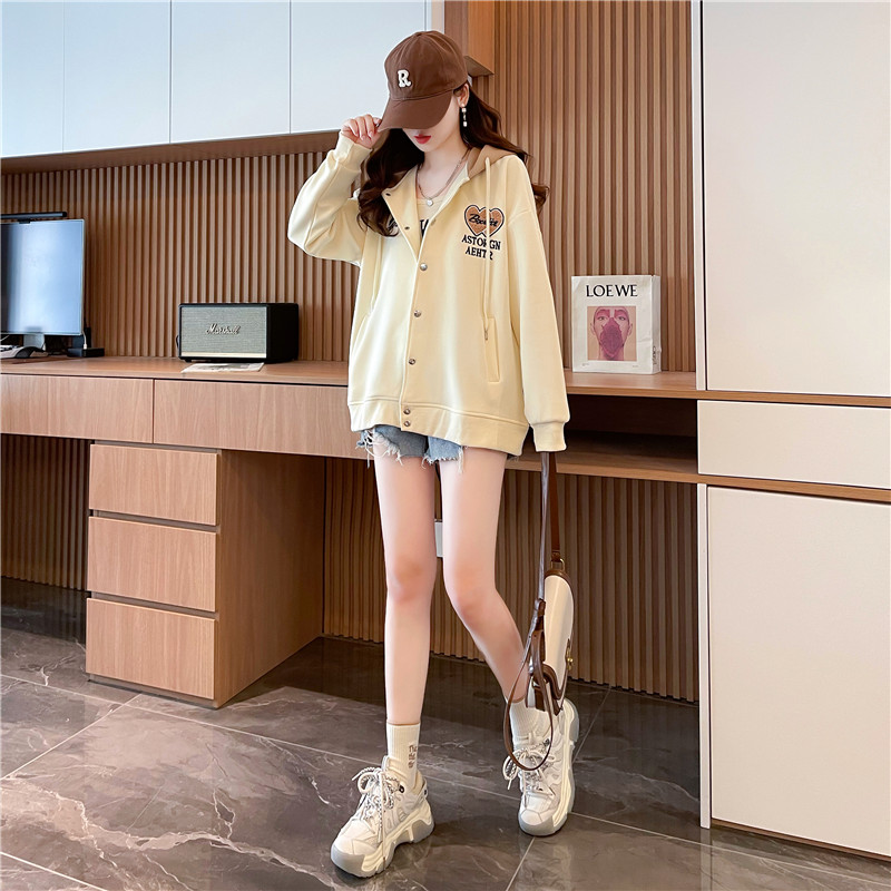 Complex Korean style cardigan spring and autumn coat for women