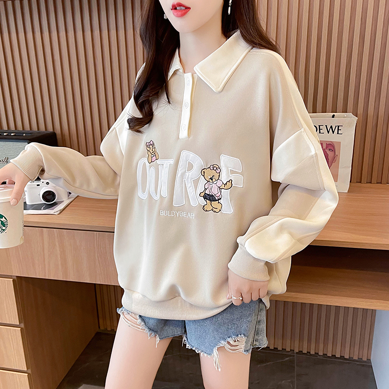 Autumn and winter tops cotton hoodie for women