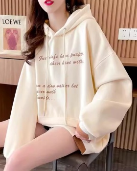 Mixed colors cotton printing hoodie for women