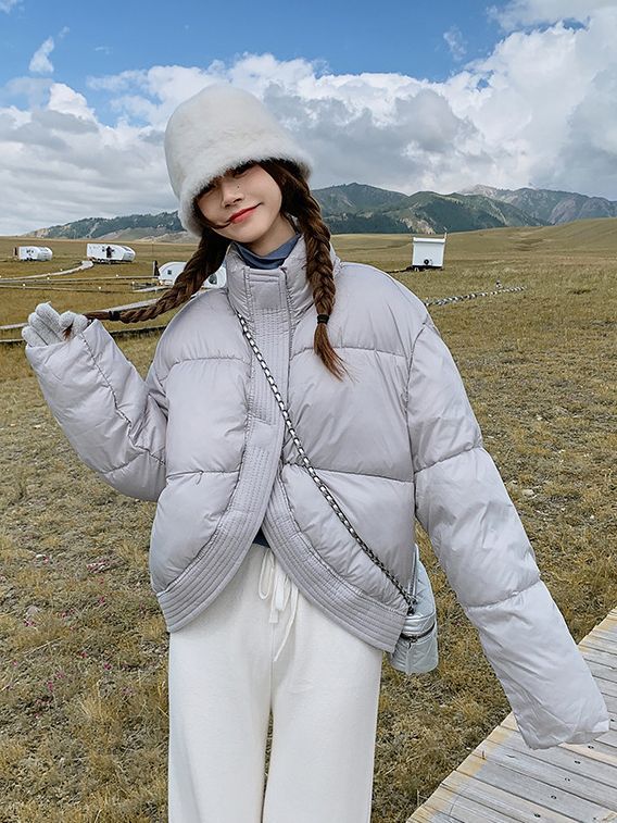 Korean style thick cotton coat winter short coat for women