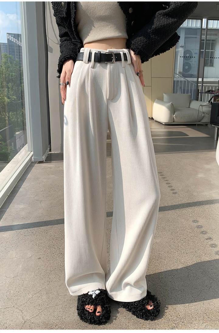 Autumn corduroy wide leg pants slim casual pants