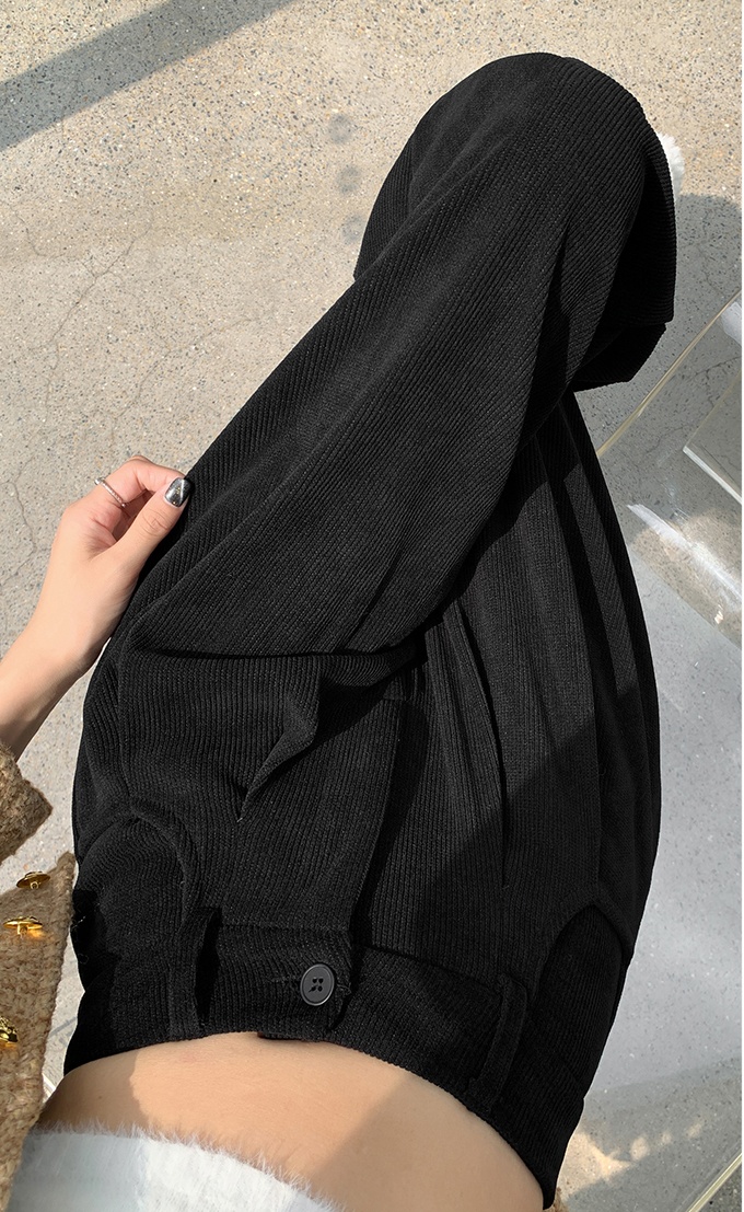 Plus velvet high waist pants winter wide leg pants for women