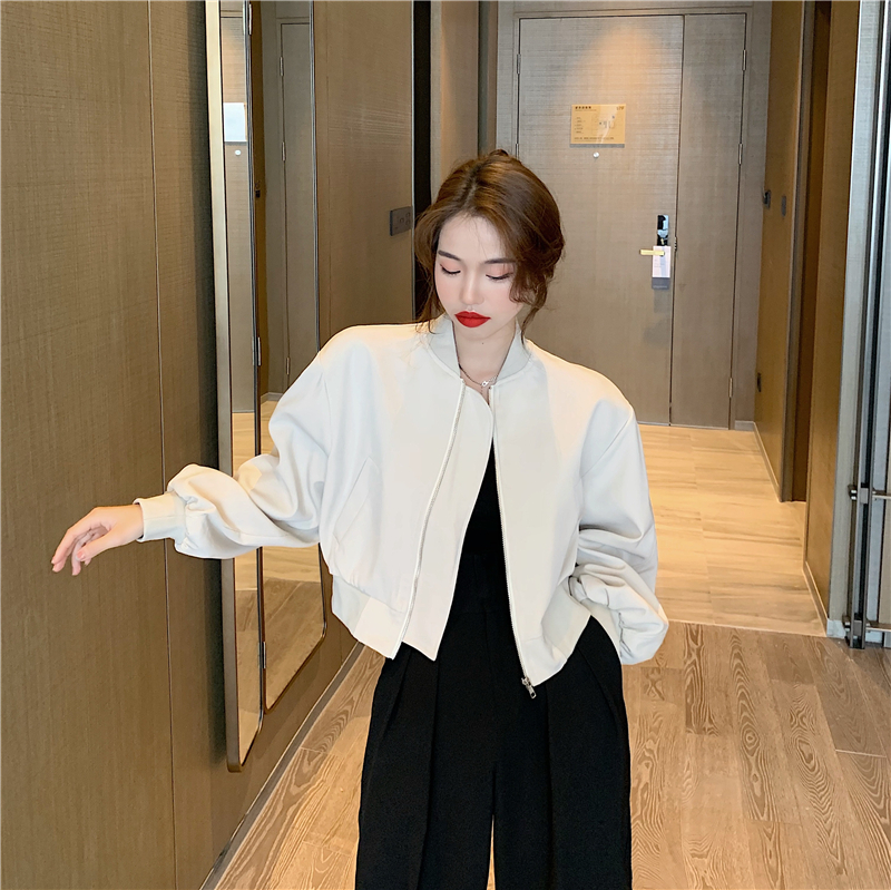 Long sleeve all-match coat Korean style short jacket
