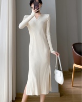 Casual lazy dress exceed knee bottoming sweater dress for women