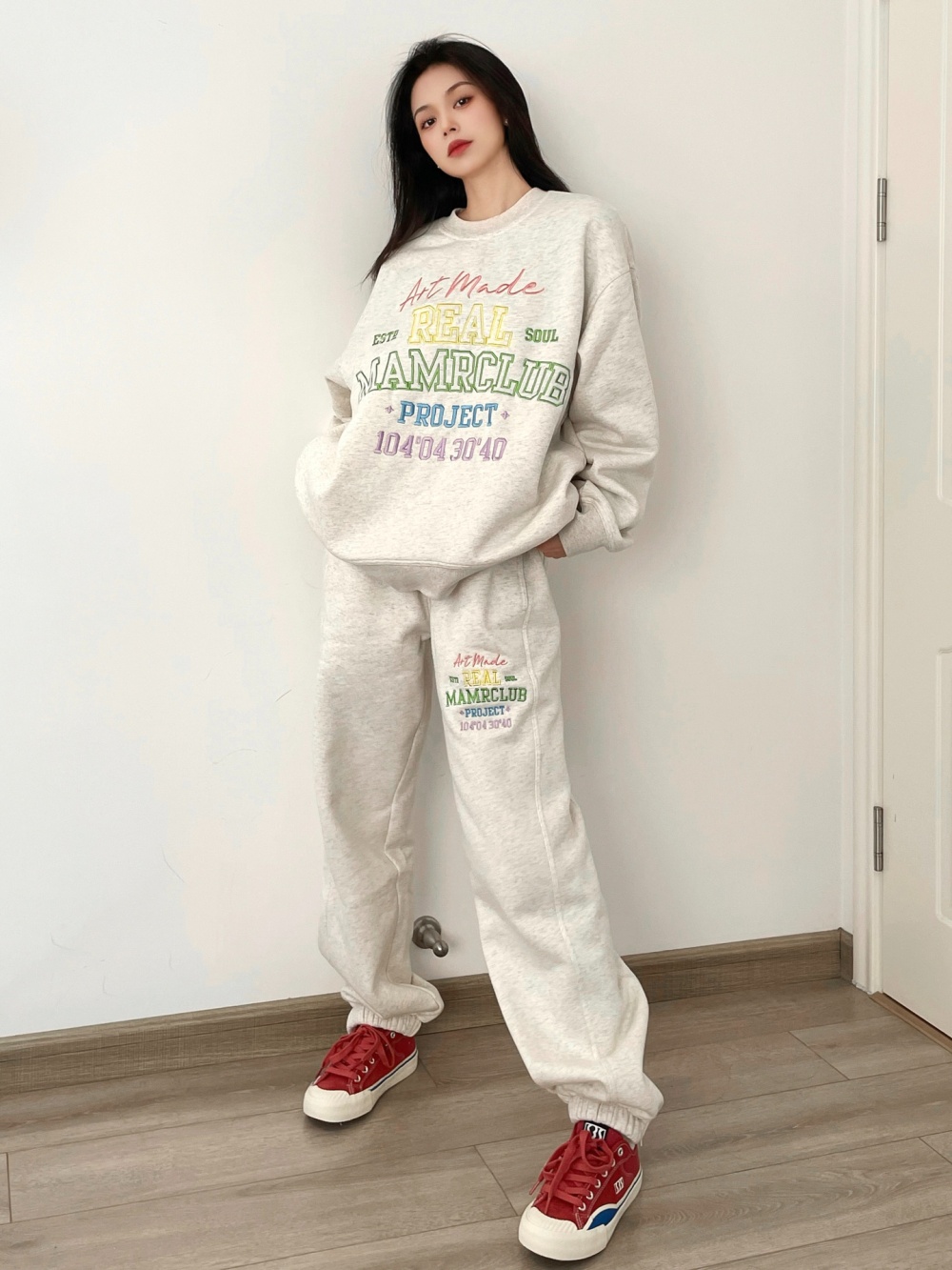 Autumn fashionable fashion hoodie run Casual sportswear 2pcs set
