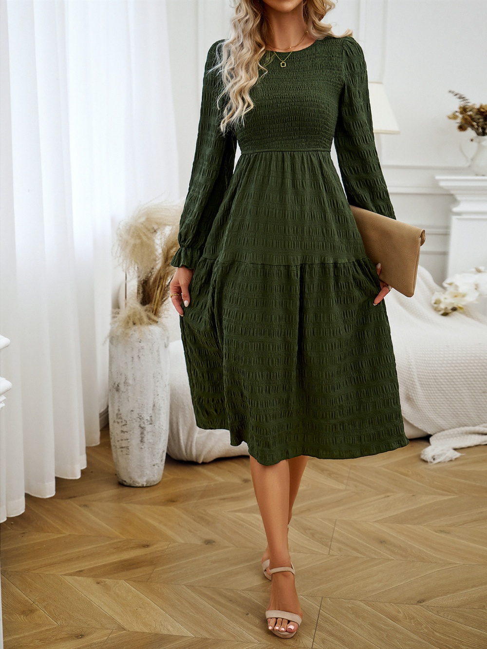 European style autumn and winter elegant dress for women