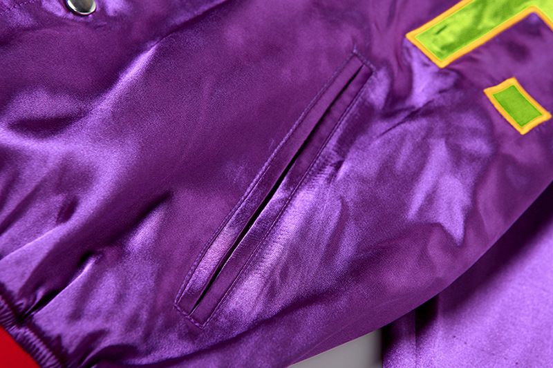 Mixed colors splice jacket European style coat for women