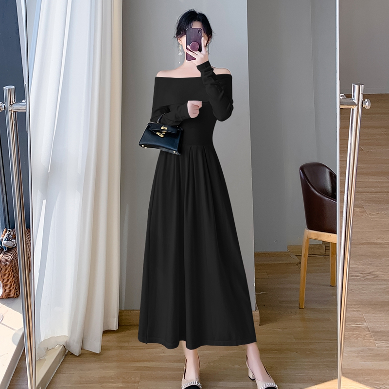 France style temperament dress slim long dress for women