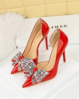 Fine-root high-heeled pointed banquet shoes for women