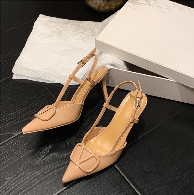 France style pointed sandals fine-root high-heeled shoes