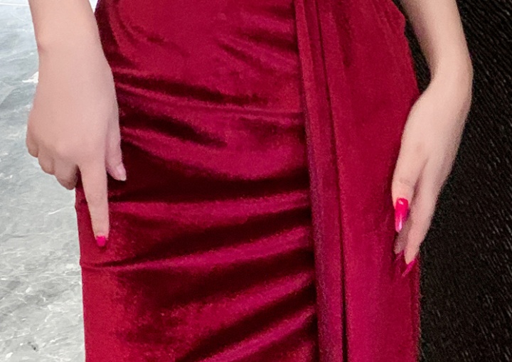 Sexy evening dress halter dress for women