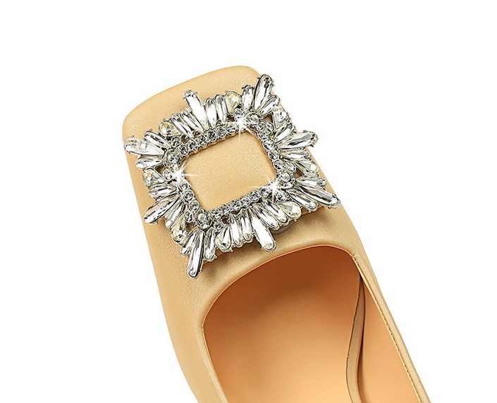 Rhinestone buckle shoes high-heeled high-heeled shoes for women