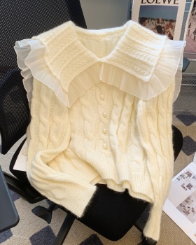 France style knitted romantic sweater for women
