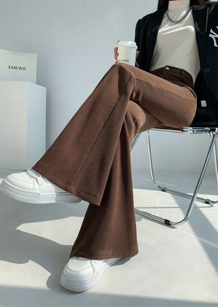 Drape flare pants slim wide leg pants for women