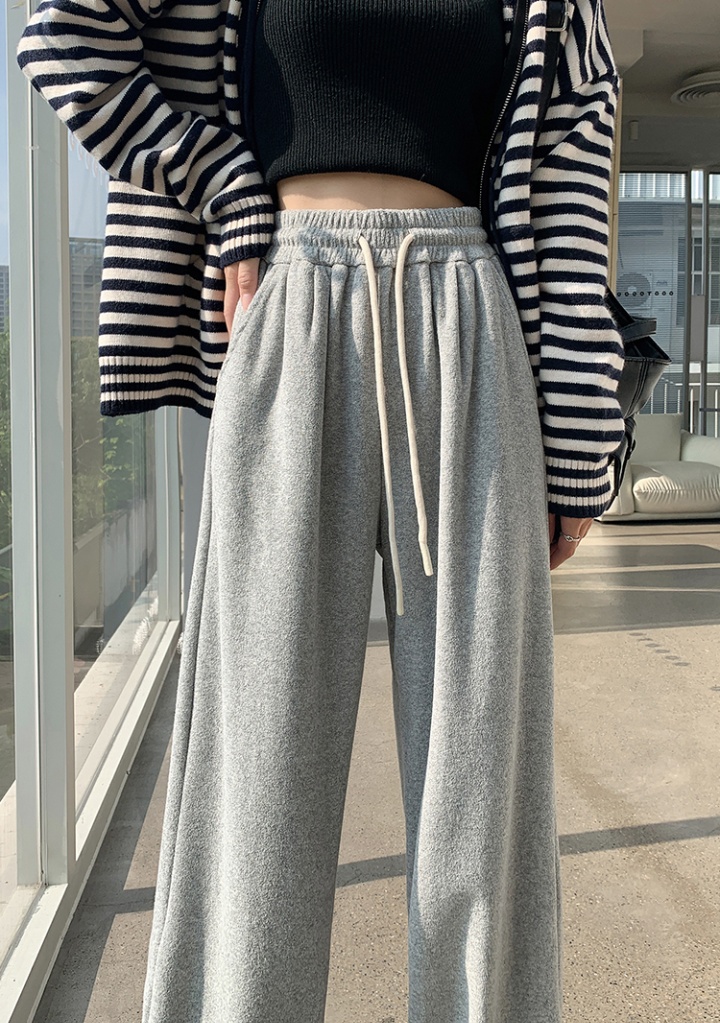 Retro sweatpants lazy wide leg pants for women