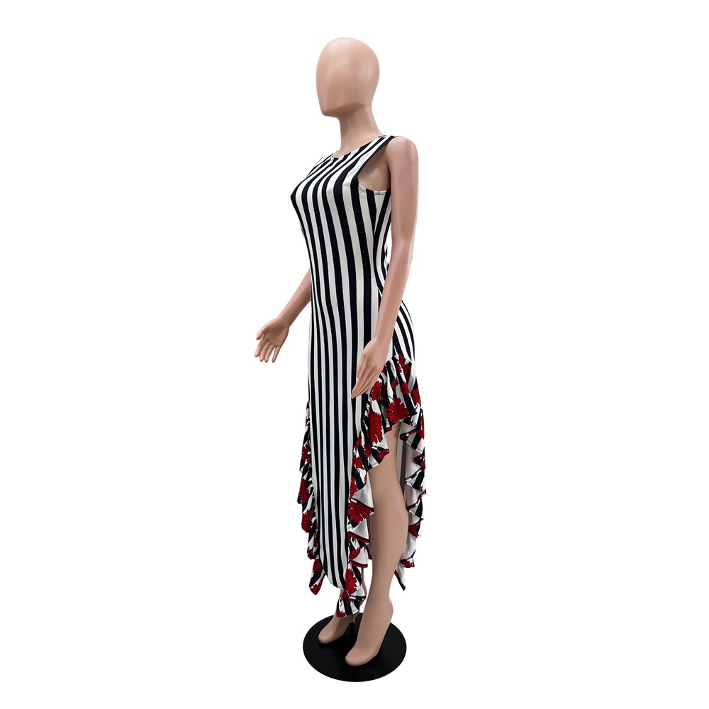 Summer Casual vest stripe temperament dress for women