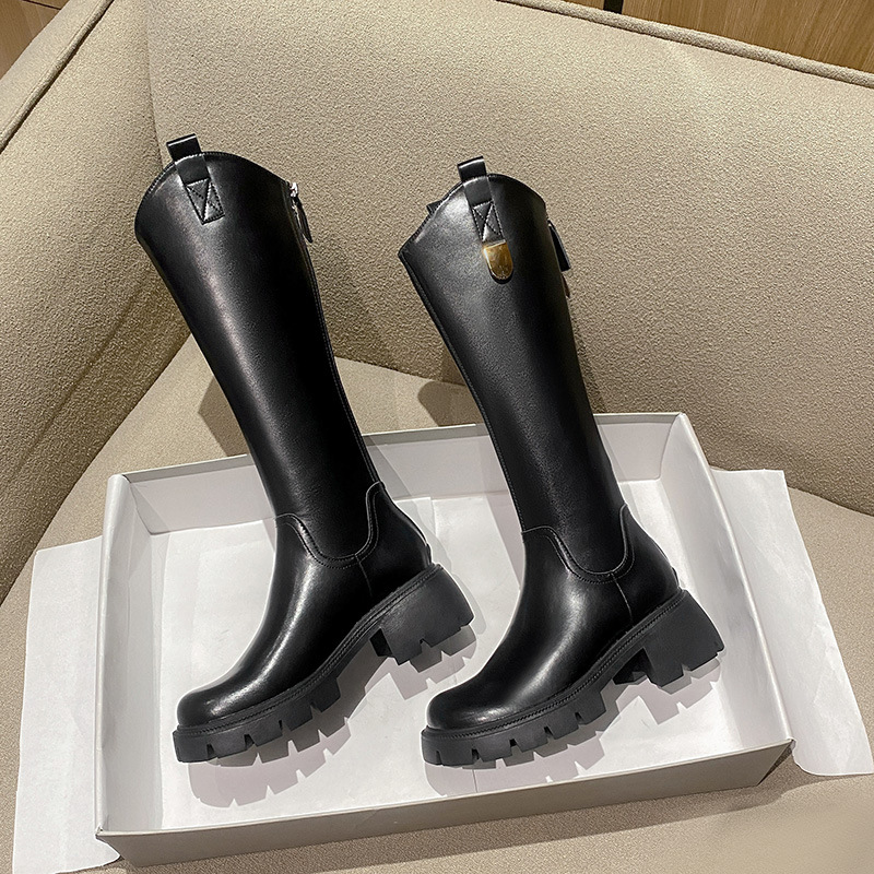 Fashion long tube women's boots Casual all-match boots