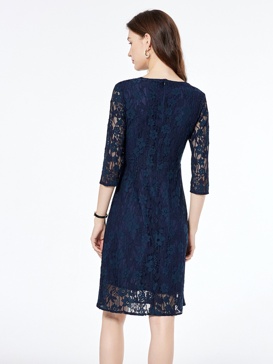 Slim bottoming lace France style wears outside dress