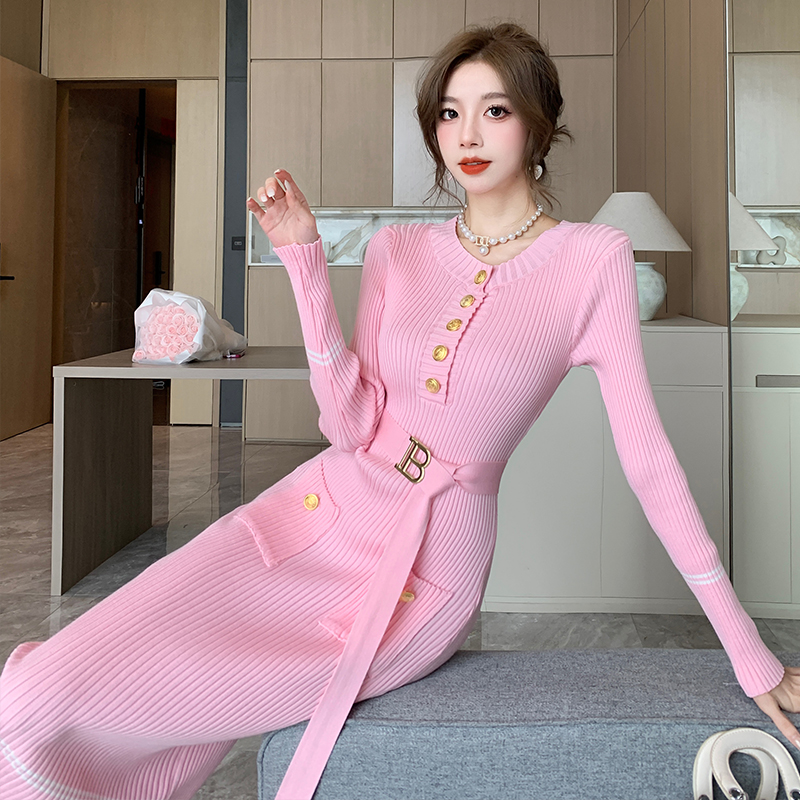 Fashion and elegant dress package hip sweater