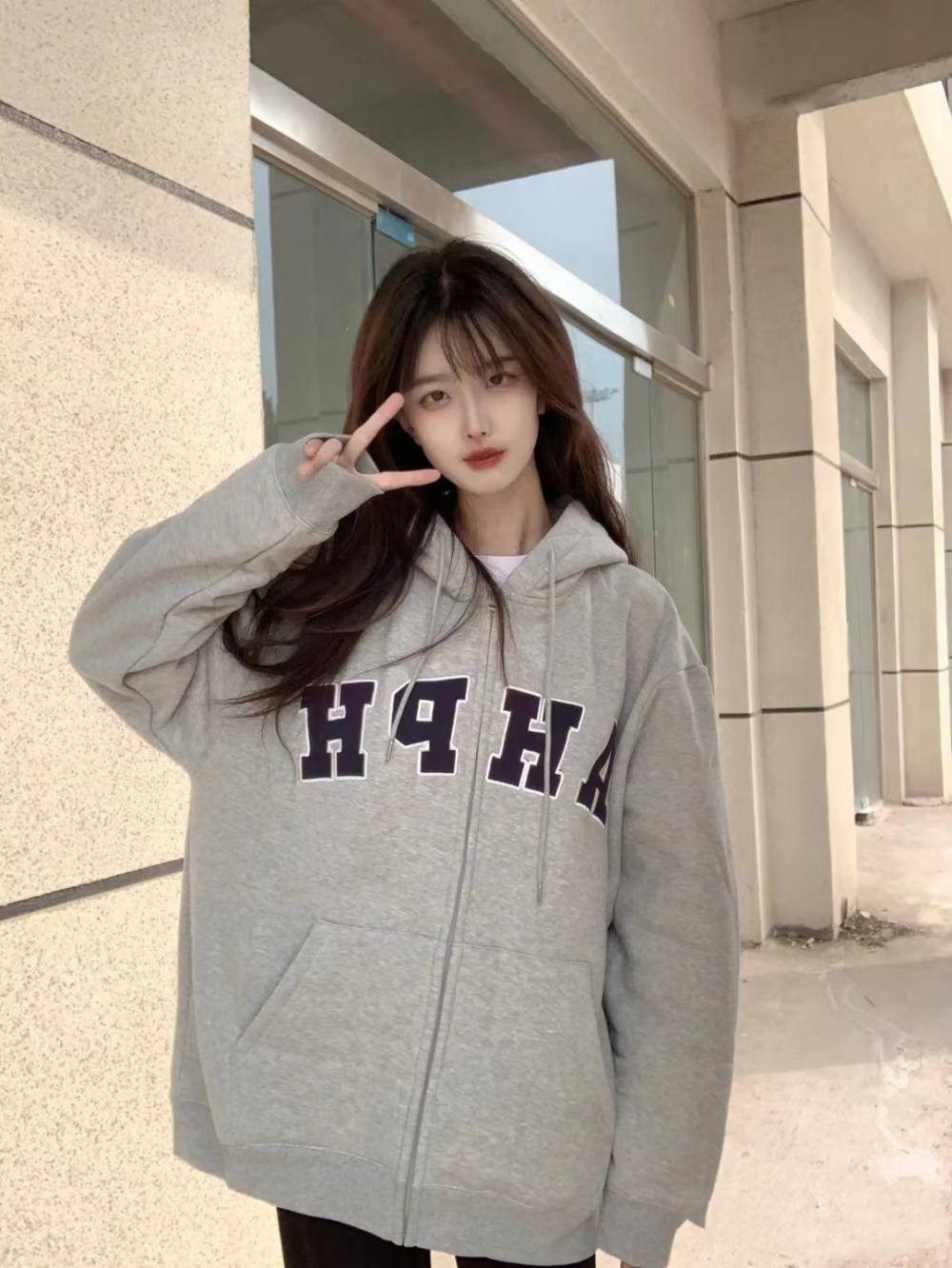 Supersoft hooded lazy complex cotton hoodie for women