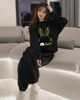 Western style sweatpants show young hoodie 2pcs set