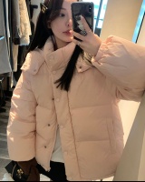 Small fellow down coat pink short bread clothing