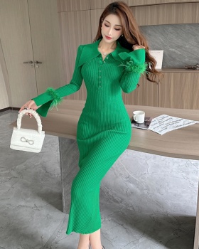 Slim sweater dress long dress for women