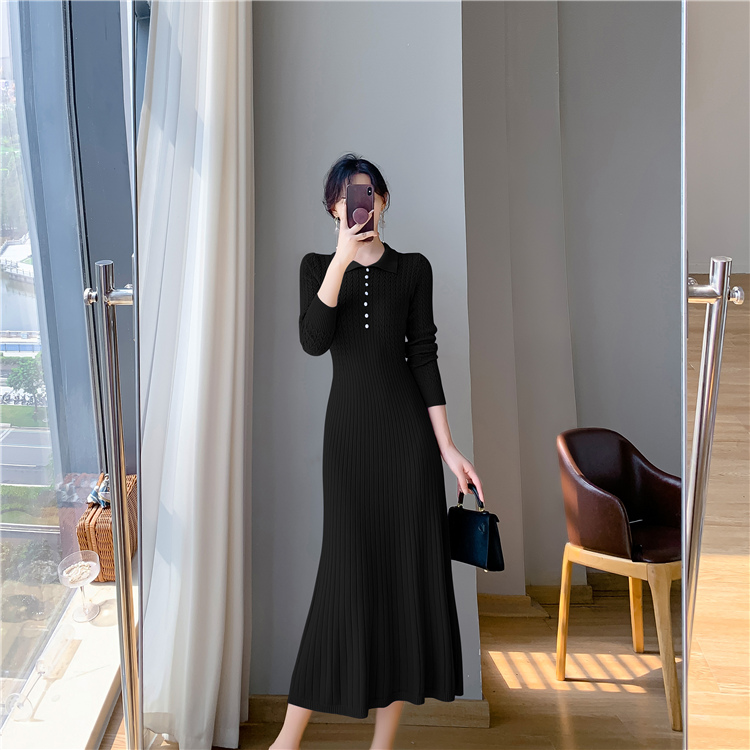 A-line overcoat France style dress for women