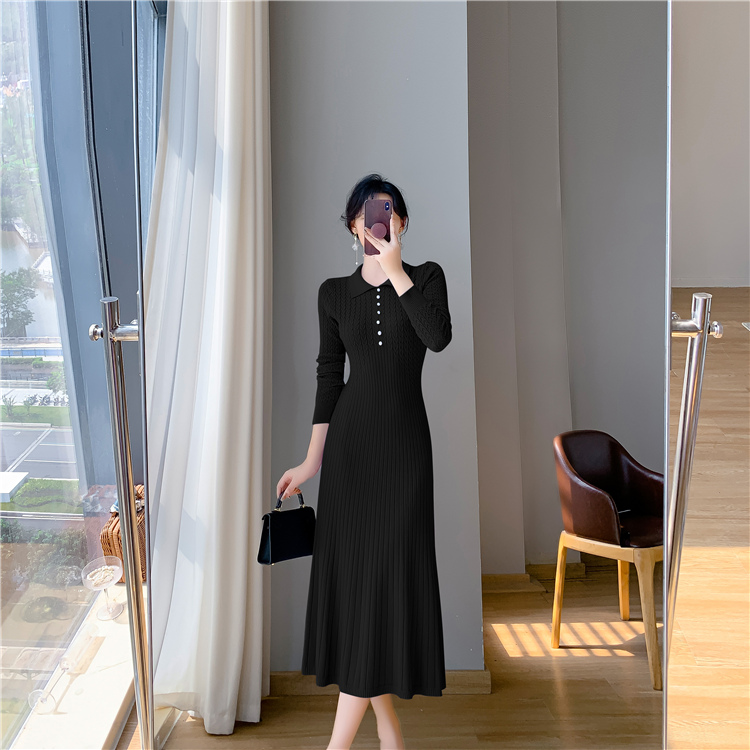 A-line overcoat France style dress for women