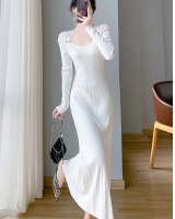 Bottoming knitted maternity clothing slim dress