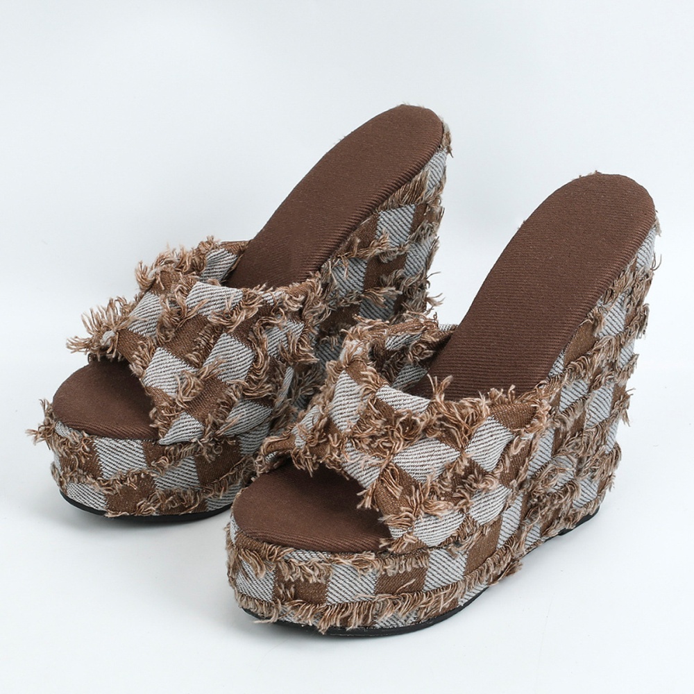 Sexy European style slippers simple platform