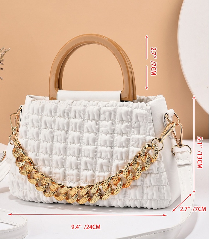 Fashion niche messenger bag portable fold bag for women