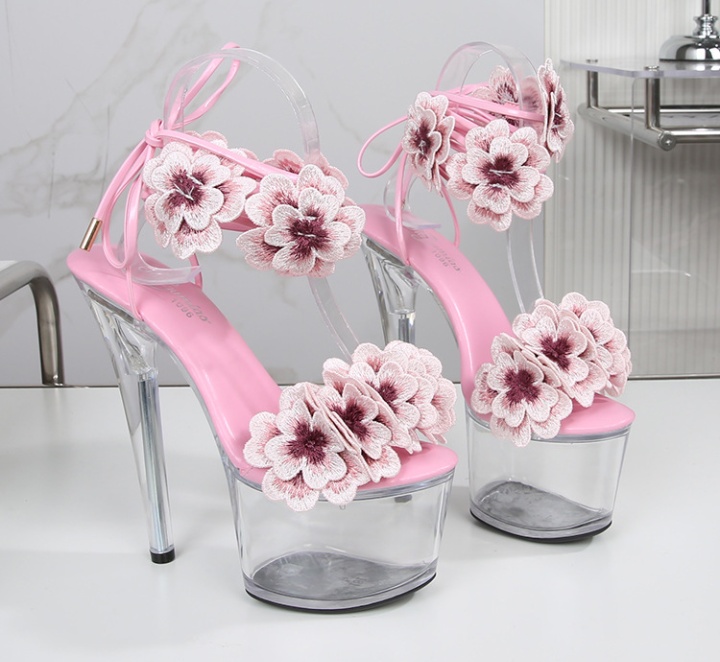 Summer high-heeled shoes patent leather sandals for women