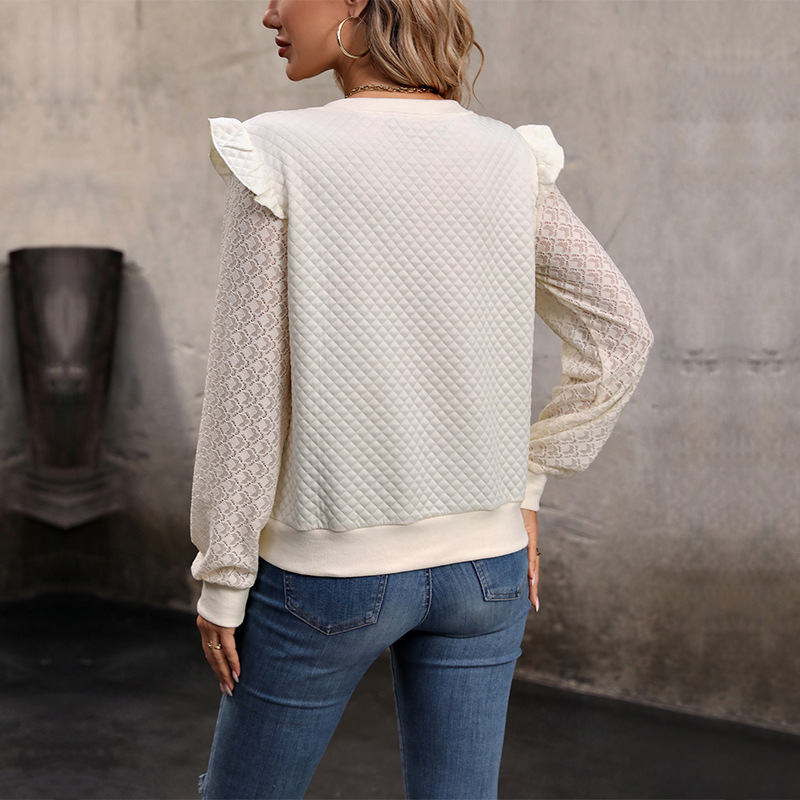 Knitted pure European style tops for women