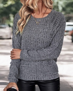 European style pure autumn long sleeve knitted tops
